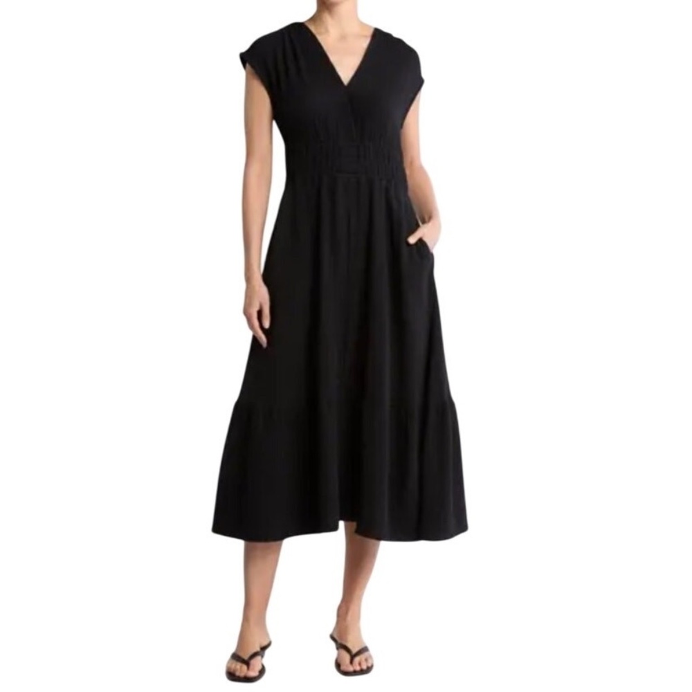 Joe's Jeans Black Midi Dress